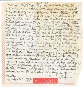 Letter from Carl Henry to Edith Henry