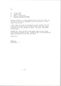 Fax from Mark H. McCormack to Angela Miller