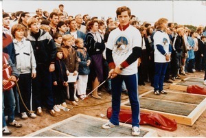 Junior golfer at the first Russian golf school