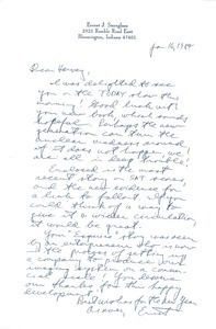 Letter from Ernest J. Sternglass to Harvey Wasserman