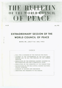 Bulletin of the World Council of Peace number 29