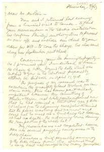 Letter from Paul Ross to W. E. B. Du Bois