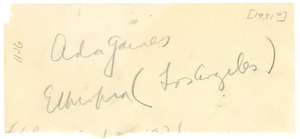 Address of Ada Gaines