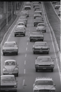 Views of Boston: cars on Storrow Drive