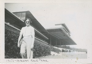Bernice Kahn at the Hialeah Park Race Track