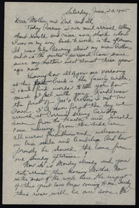 Letter from Judith G. Wood Langland to Langland family