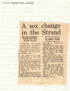 A Sex Change in the Strand