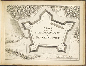 Plan of the new fort and redoubts, at New Crown Point