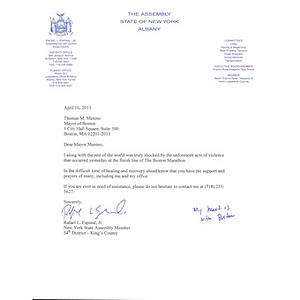 Letter to Mayor Menino - Digital Commonwealth