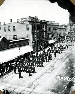 Carnival parade, Market Street, looking toward City Hall Square