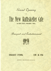 Grand Opening of The New Rathskeller Cafe