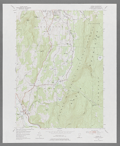 Bennington, Vermont topographical map
