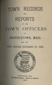 Annual Town Report - 1908