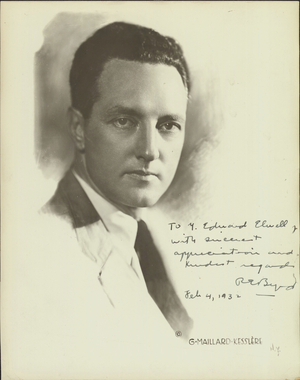 Photograph of Richard E. Byrd, about 1930