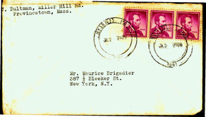Envelope from Jeanne Bultman to Maurice Brigadier