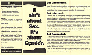 It ain't about Sex. It's about Gender