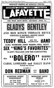 Gladys Bentley and her King's Terrace Revue