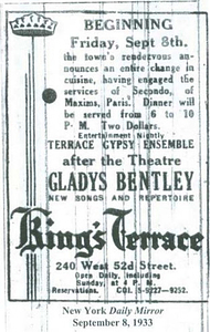 Gladys Bentley at the King's Terrace