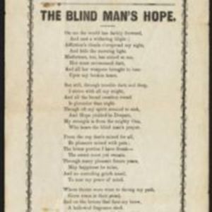 The blind man's hope