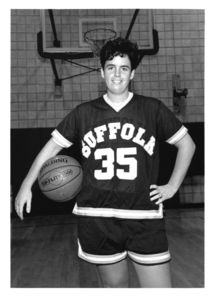 Suffolk University women's basketball player Noreen McBride, 1996