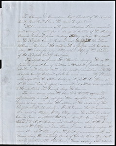 Letter by Simeon Borden to Ebenezer D. Ammidown, 1850
