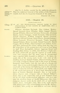 1785 Chap. 0037 An Act For Incorporating Certain Lands In West Springfield, In The County Of Hampshire, Into A Common Field.