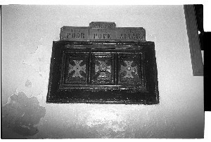 Historic collection box in a Dublin Church