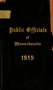 Boston review biographs of men in public life in Massachusetts (1919)