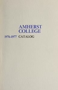 Amherst College Catalog 1976/1977