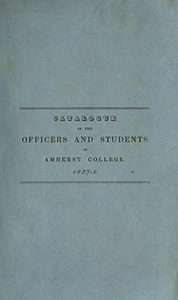 Amherst College Catalog 1837/1838