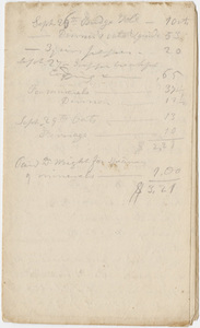 Edward Hitchcock geological survey notebook, 1833 September 26 to 1833 November 19