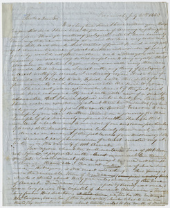 Justin Perkins letter to Edward Hitchcock, 1848 July 20