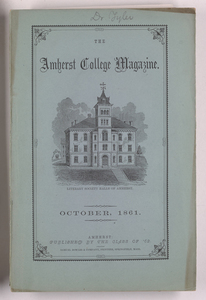 The Amherst College magazine, 1861 October