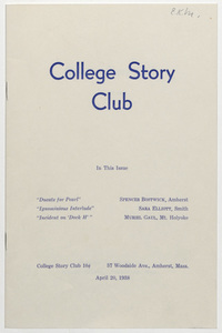 College story club, 1938 April 20