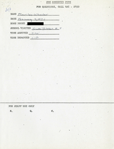 Citywide Coordinating Council daily monitoring report for South Boston High School by Marilee Wheeler, 1976 February 3