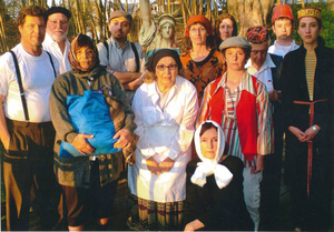 Passover 2008, a reenactment of the arrival of immigrants to Ellis Island