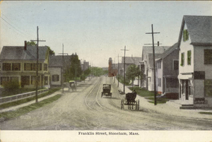 Postcard: Stoneham, MA--Franklin Street