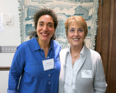 Malice Veiga and Ruth O'Brien-Denly at the Brockton Mass. Memories Road Show