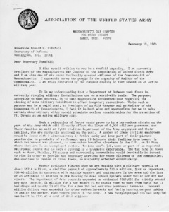 Letter from Thaddeus Buczko to Donald H. Rumsfeld