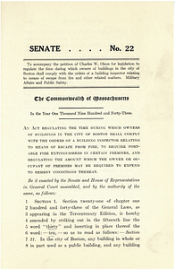 Senate No. 22