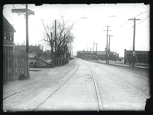 South Street track to Squantum at Blanche Street and Victory Road