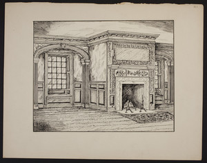 Early New England Interiors. [Gov. John Langdon House library.]