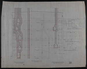 Elevation of Party Wall, House for James Means, Esq., Bay State Road, Boston, undated