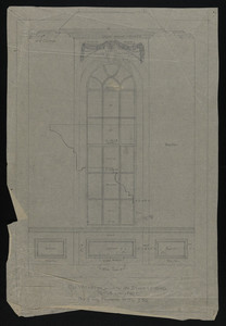Elevation of Window on Stair Landing, House for Francis Shaw, Esq., undated