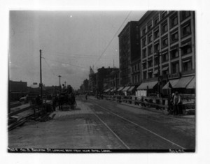 Boylston Street looking west from near Hotel Lenox, sec. 3, Boston, Mass., August 6, 1912