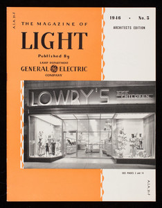 Magazine of light, vol. 15, no. 5, 1946, architects edition, published by Lamp Department, General Electric Company, Nela Park, Cleveland, Ohio