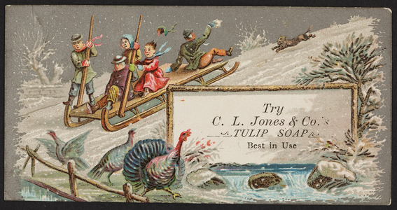 Trade card for Tulip Soap, C.L. Jones & Co., Cambridge, Mass., undated