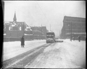 Berkley street - Snow plowing Street Car