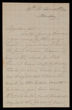 Alice W. Babcock to Thomas Lincoln Casey, December 28, 1885