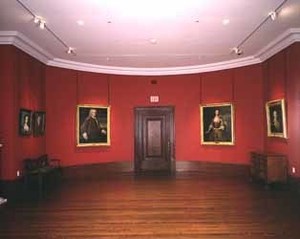 Exhibit gallery and meeting space (formerly Director's Office), Massachusetts Historical Society